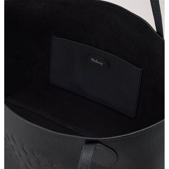 Mulberry Tree Tote Black Heavy Grain